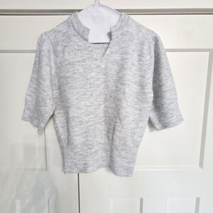 Buffalo David Bitton Light Gray Knit Sweater